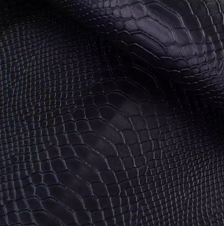 Artificial Brazil Snake Pattern Leather Fabric