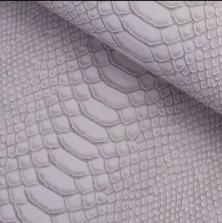 Artificial Brazil Snake Pattern Leather Fabric